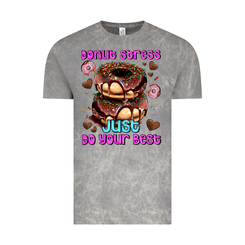 Donut Stress Just Do Your Best Vintage Tee by AdoDesignShop | Teevron