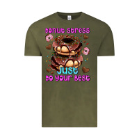 Vintage Olive donut stress just do your best Vintage Tee - AdoDesignShop