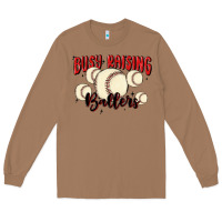 Toasted Coconut busy raising ballers Long Sleeve Tee - MaliasSmallBusiness