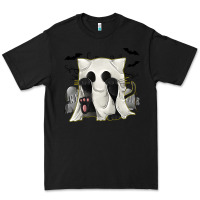 Black Ghost Cat Premium Tee - texasbilliewilder