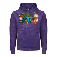 Cloud Purple camp coffee cups ado Vintage Hoodie - AdoDesignShop