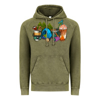 Vintage Olive camp coffee cups ado Vintage Hoodie - AdoDesignShop