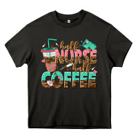 Asphalt half nurse half coffee Heavy Core Tee - texasbilliewilder