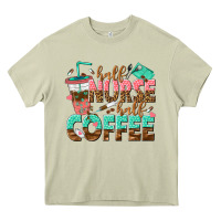 Mossy half nurse half coffee Heavy Core Tee - texasbilliewilder