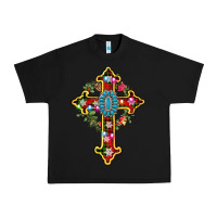 Black christmas cross Urban Heavy Tee - AdoDesignShop