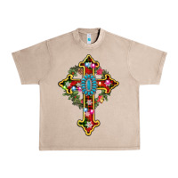 French Oak christmas cross Urban Heavy Tee - AdoDesignShop