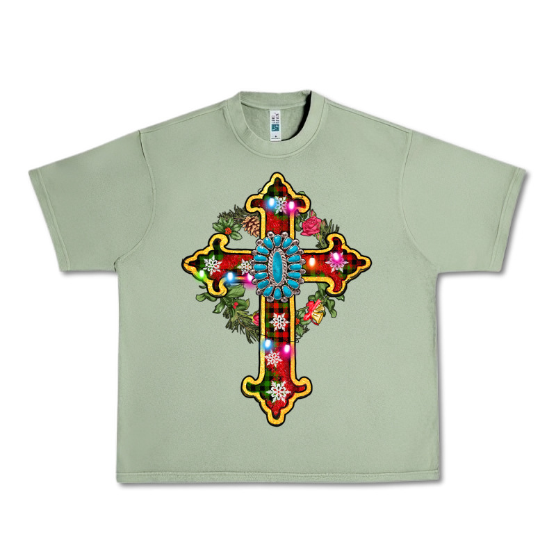Christmas Cross Urban Heavy Tee by AdoDesignShop | Teevron