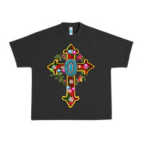 Pigment Black christmas cross Urban Heavy Tee - AdoDesignShop