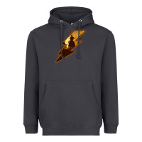 Smoke Cowboy Sunset Lightning Heavyweight Hoodie - Bettercallsaul