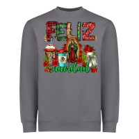 Storm feliz navidad lady of Guadalupe christmas coffee Heavyweight Sweatshirt - Jasminsmagicworld