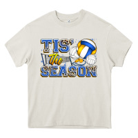Cream tis' the season volleyball Heavy Core Tee - Zillion Design Studio