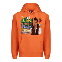 Carrot black teacher magic with afro Premium Hoodie - NancyCooperArtShop