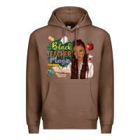Chestnut black teacher magic with afro Premium Hoodie - NancyCooperArtShop