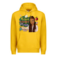 Lemon black teacher magic with afro Premium Hoodie - NancyCooperArtShop