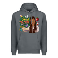 Rock black teacher magic with afro Premium Hoodie - NancyCooperArtShop