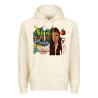 Sandshell black teacher magic with afro Premium Hoodie - NancyCooperArtShop