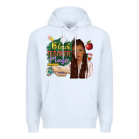 White black teacher magic with afro Premium Hoodie - NancyCooperArtShop