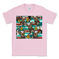 Bubblegum Pink western horseshoe sunflower brown cow Classic Tee - BarkalooDesign