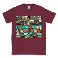 Burgundy western horseshoe sunflower brown cow Classic Tee - BarkalooDesign