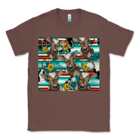 Chestnut western horseshoe sunflower brown cow Classic Tee - BarkalooDesign
