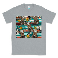 Heather Grey western horseshoe sunflower brown cow Classic Tee - BarkalooDesign