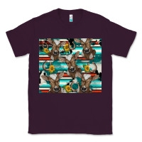 Plum western horseshoe sunflower brown cow Classic Tee - BarkalooDesign