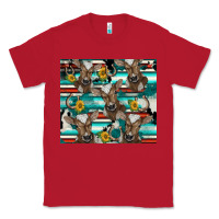 Red western horseshoe sunflower brown cow Classic Tee - BarkalooDesign