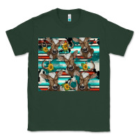 Sports Green western horseshoe sunflower brown cow Classic Tee - BarkalooDesign