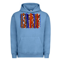 Pigment Pebble Blue Basketball brushstroke Urban Hoodie - HowdyJamesFarm
