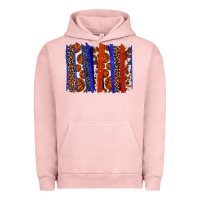 Pigment Salmon Basketball brushstroke Urban Hoodie - HowdyJamesFarm