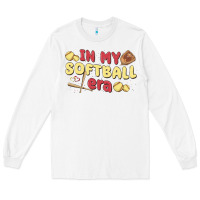 White in my softball era Long Sleeve Tee - MaliasSmallBusiness