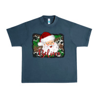 Midnight Navy believe santa Urban Heavy Tee - AdoDesignShop