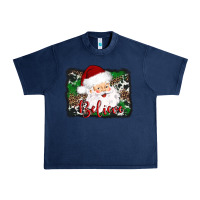 Navy believe santa Urban Heavy Tee - AdoDesignShop