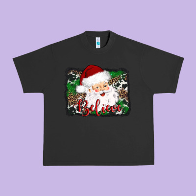 Believe Santa Urban Heavy Tee Designed By Adodesignshop