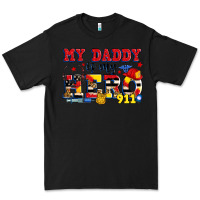 Black my daddy is my hero dispatcher Premium Tee - Zillion Design Studio