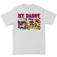 Dove Grey my daddy is my hero dispatcher Premium Tee - Zillion Design Studio