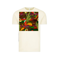 Vintage Arctic mexican food seamless pattern Vintage Tee - BundleAndBundleShop