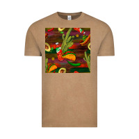 Vintage Coffee mexican food seamless pattern Vintage Tee - BundleAndBundleShop
