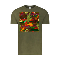 Vintage Olive mexican food seamless pattern Vintage Tee - BundleAndBundleShop