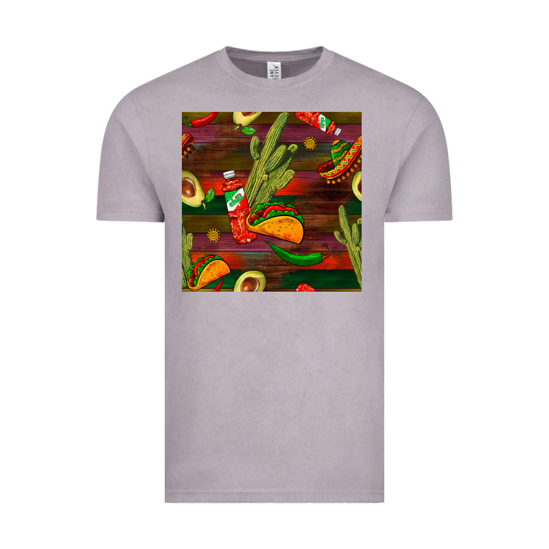Mexican Food Seamless Pattern Vintage Tee by BundleAndBundleShop | Teevron