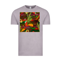 Vintage Zinc mexican food seamless pattern Vintage Tee - BundleAndBundleShop