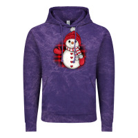 Cloud Purple christmas snowman Vintage Hoodie - JahusDesignShop
