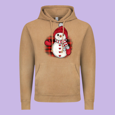 Christmas Snowman Vintage Hoodie Designed By Jahusdesignshop