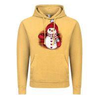Vintage Mustard christmas snowman Vintage Hoodie - JahusDesignShop