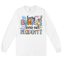 White every bunny loves our residents Long Sleeve Tee - MaliasSmallBusiness