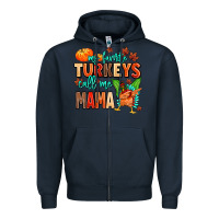 Navy my favorite call me mama Zipper Hoodie - MaliasSmallBusiness