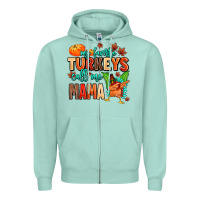 Seafoam my favorite call me mama Zipper Hoodie - MaliasSmallBusiness