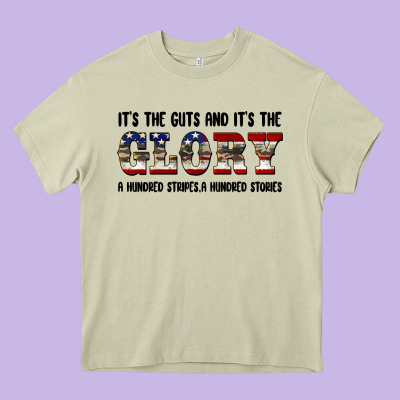 Veteran Glory Heavy Core Tee Designed By Barkaloodesign