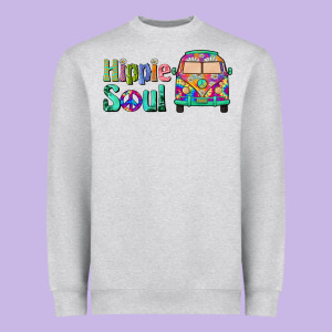 Hippie Soul Caravan Heavyweight Sweatshirt Designed By Barkaloodesign
