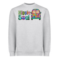 Heather Grey hippie soul caravan Heavyweight Sweatshirt - BarkalooDesign